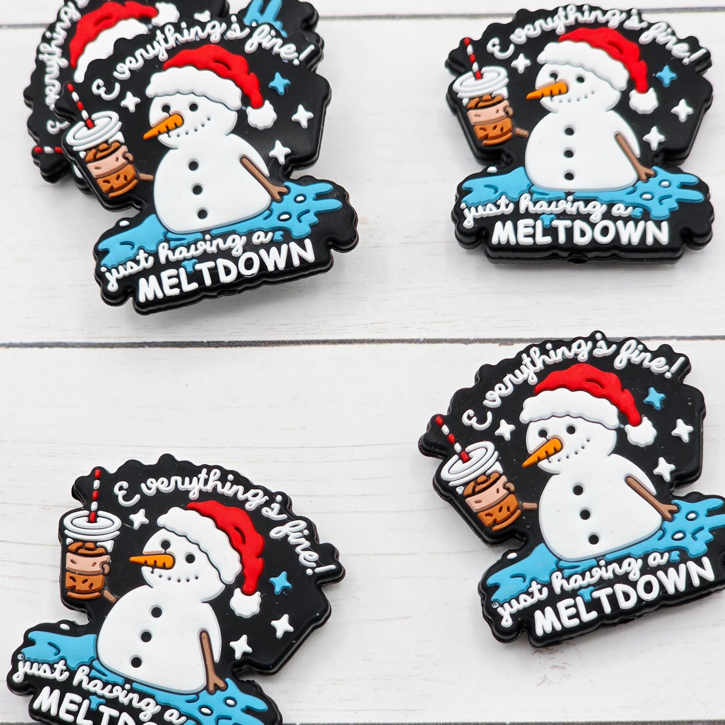 Snowman Meltdown Focal Beads