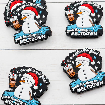 Snowman Meltdown Focal Beads