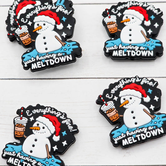 Snowman Meltdown Focal Beads