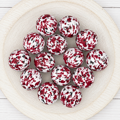 20mm Cow Print Beads