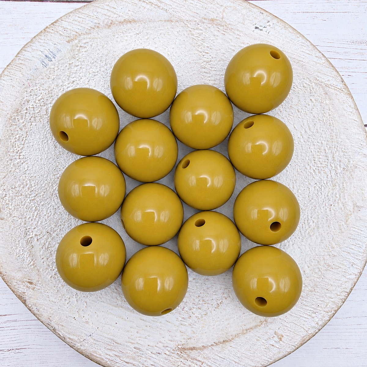 20mm Solid Color Beads