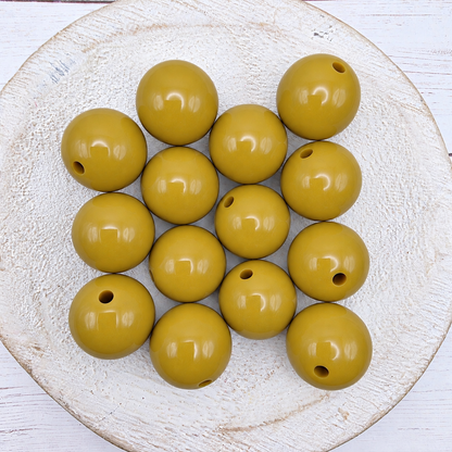 20mm Solid Color Beads