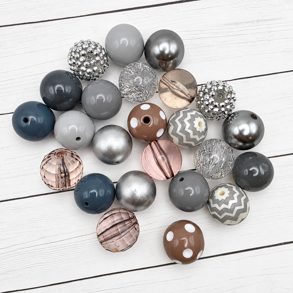 Giddy Gray Bead Mix