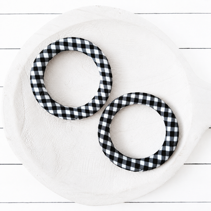 65mm Plaid Print Silicone Ring