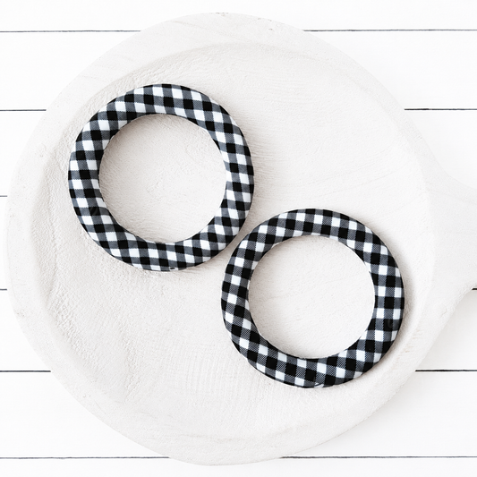 65mm Plaid Print Silicone Ring
