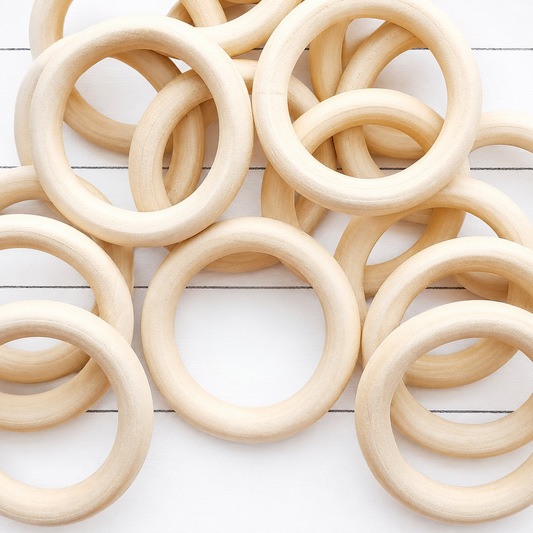 Macrame Wooden Rings 64mm