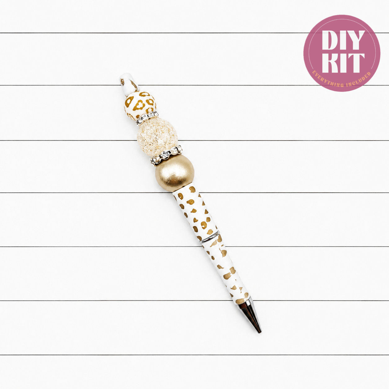 Lovely Leopard Beadable Pen Kit