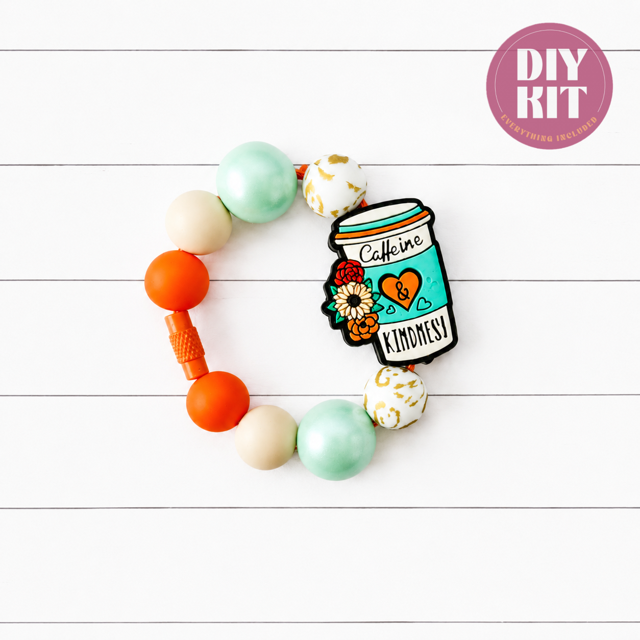 Caffeine with Some Kindness Tumbler Charm Kit