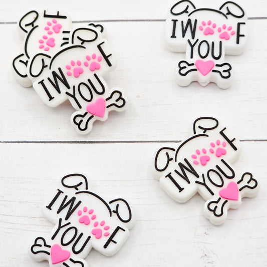 I Woof You Focal Bead
