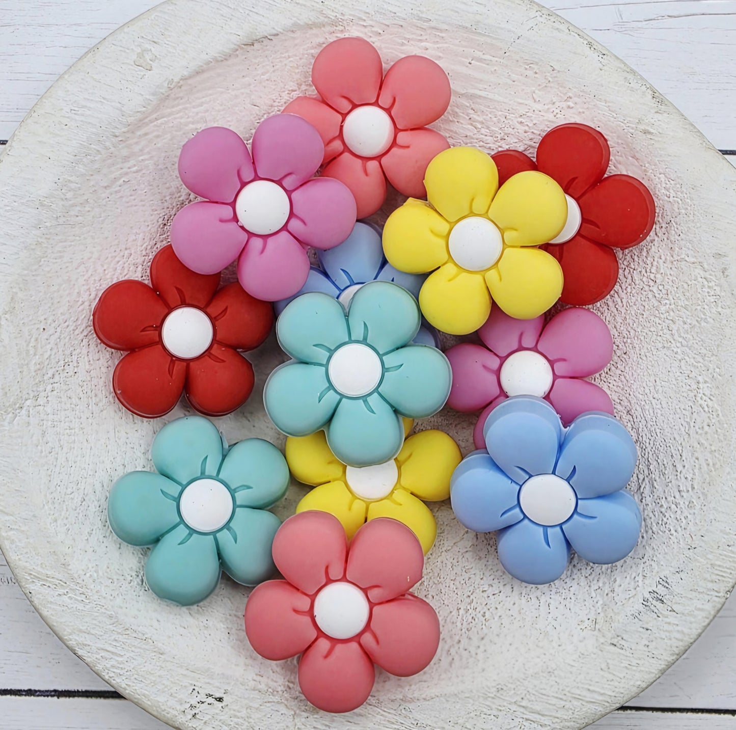 Flower Daisy Focal Beads