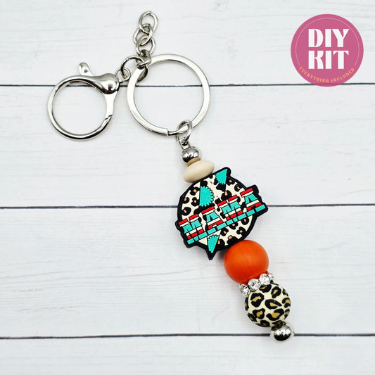 Western Beaded Keychain DIY Kit