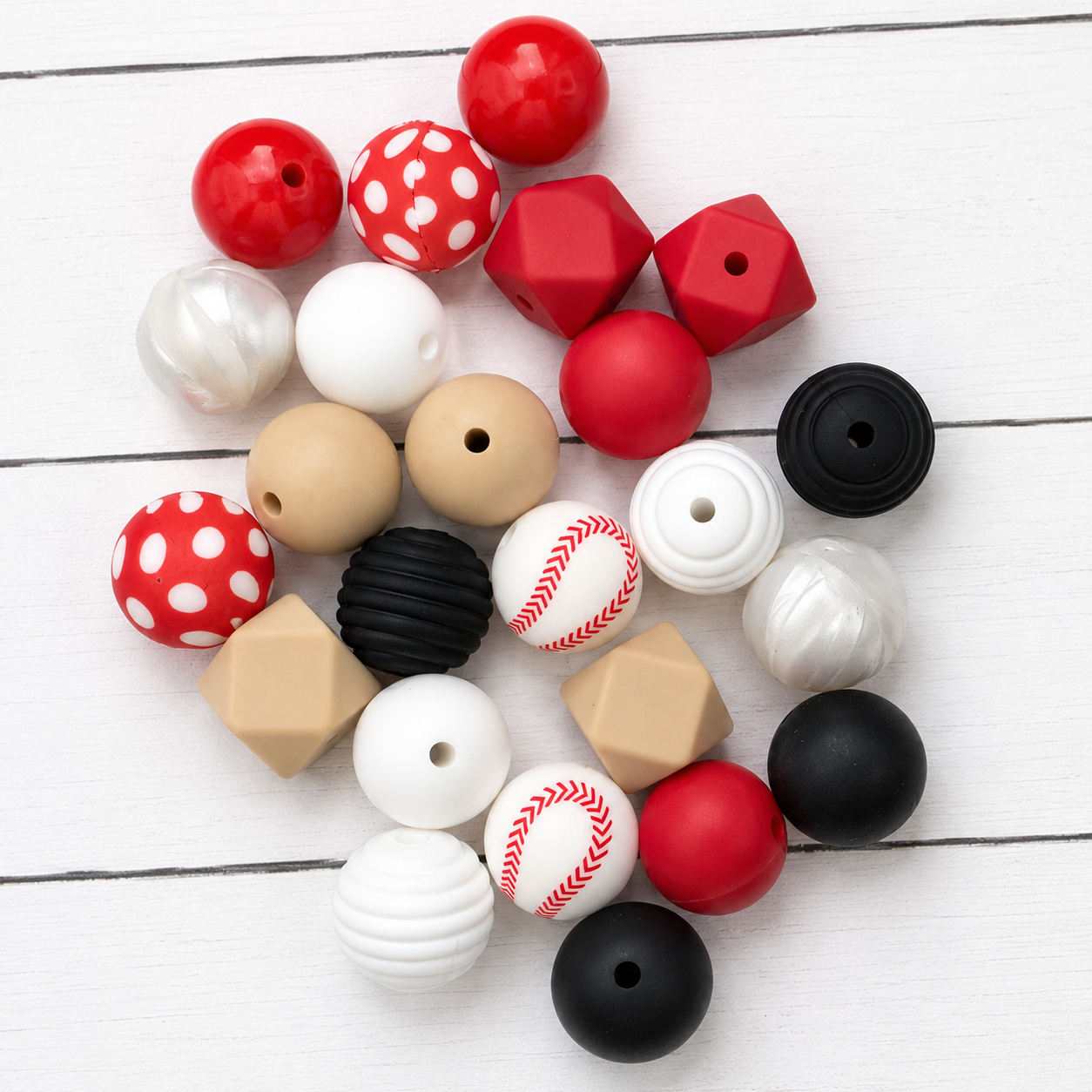 Baseball Life Silicone Bead Mix
