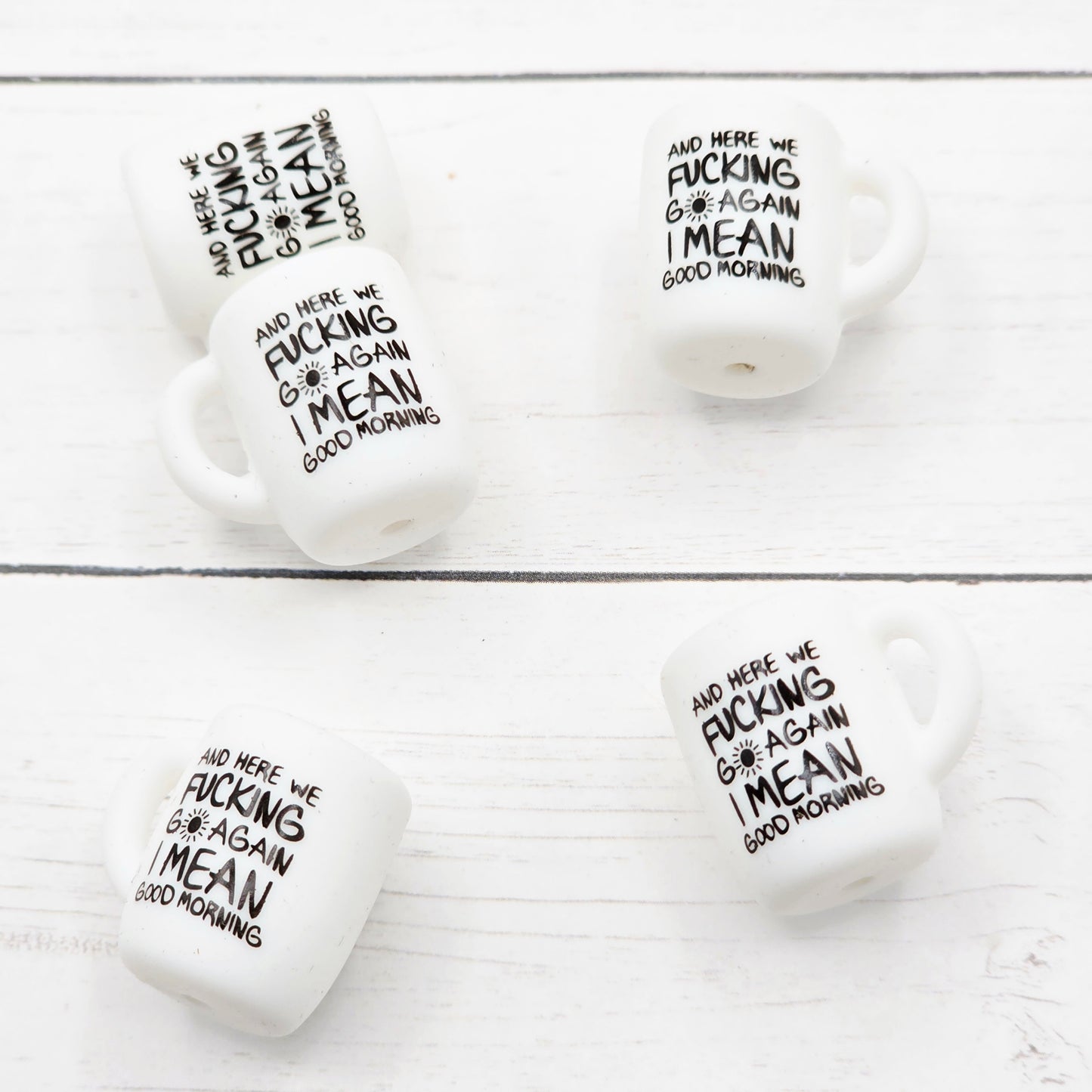 Here We Go Again Coffee Mug Focal Beads