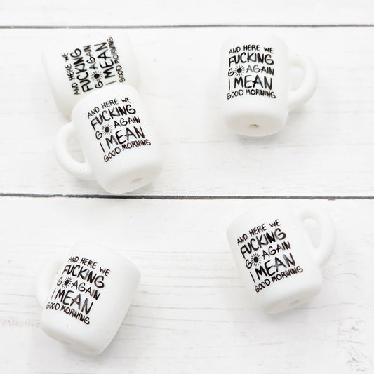 Here We Go Again Coffee Mug Focal Beads