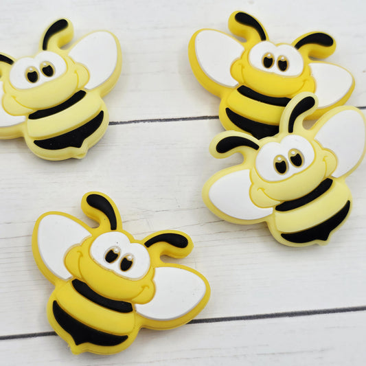 Yellow Bubble Bee Focal Beads