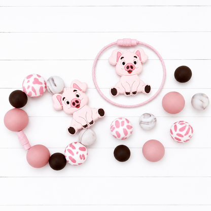 Piggy Pink Tumbler Charm Kit