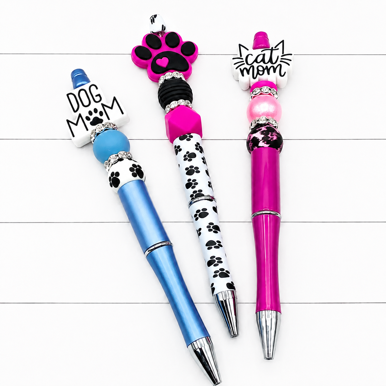 Fur Life Beaded Pen Set of 3