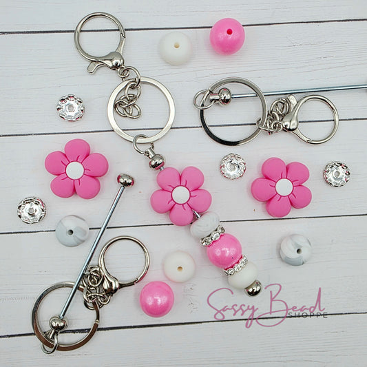 Pink Sparkle Keychain Kit