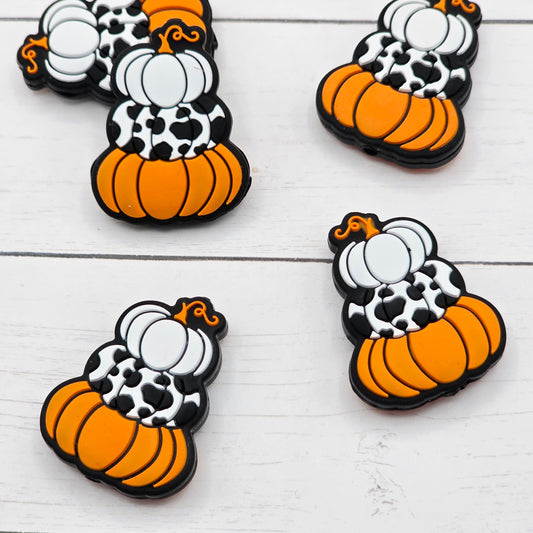 Triple Pumpkin Focal Bead