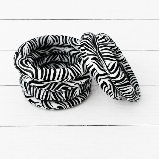 65mm Zebra Print Silicone Ring