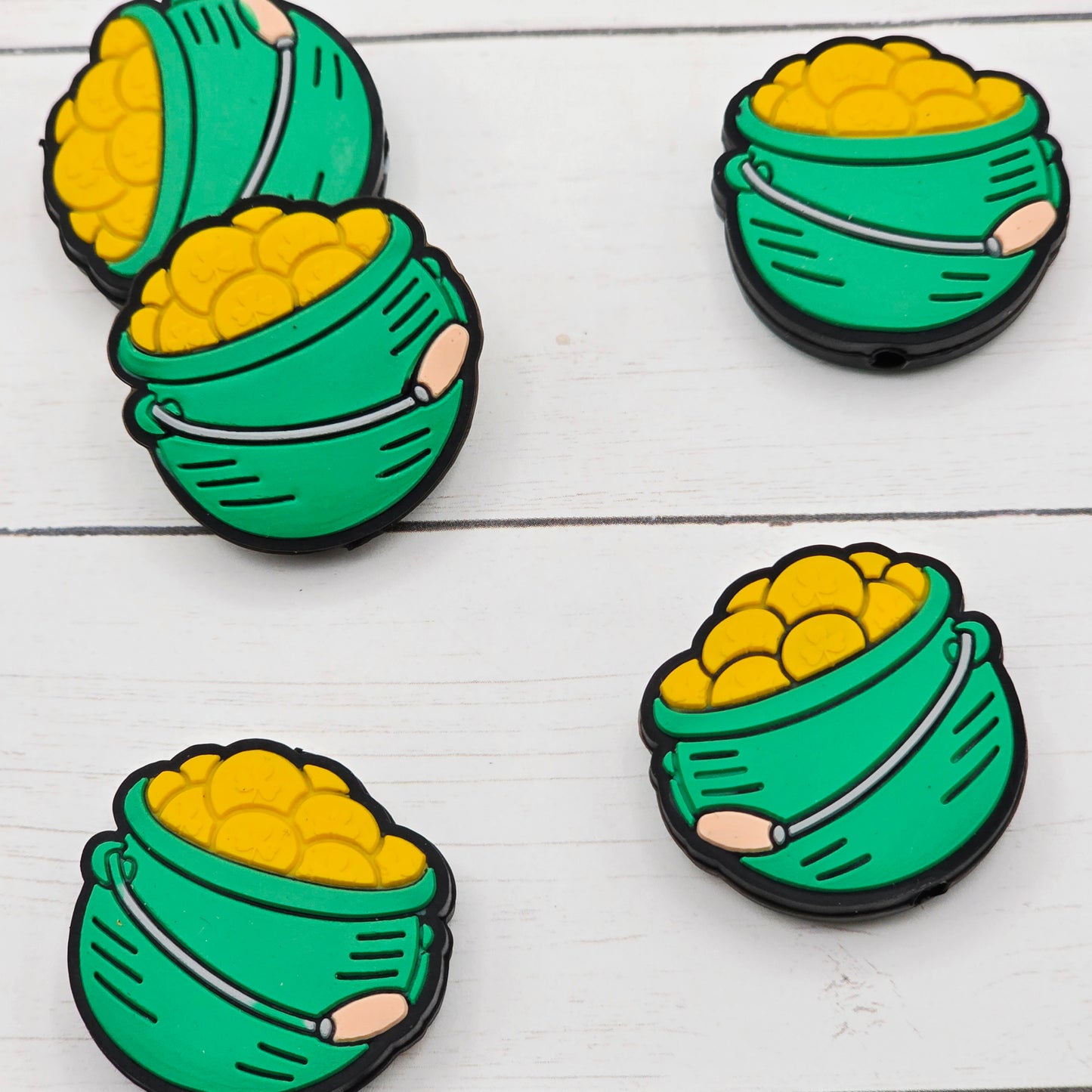 Pot of Gold Silicone Beads