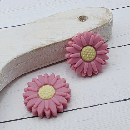 30mm Daisy Flower Beads
