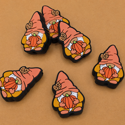Pumpkin Gnome Focal Beads