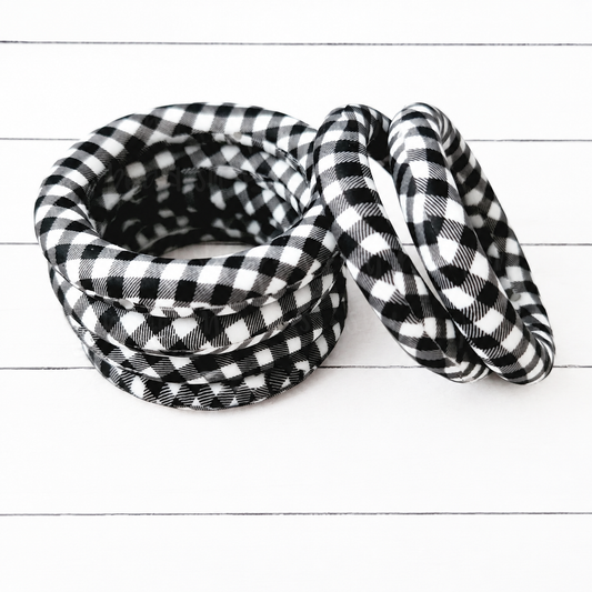 65mm Plaid Print Silicone Ring