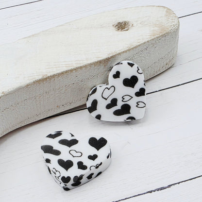 Bubble Heart Focal Beads