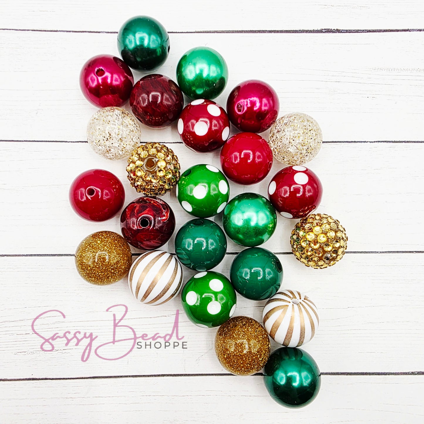 Vintage Christmas Bead Mix