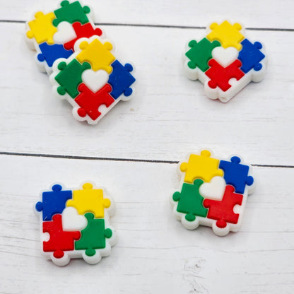 Autism Puzzle Piece Focal Bead