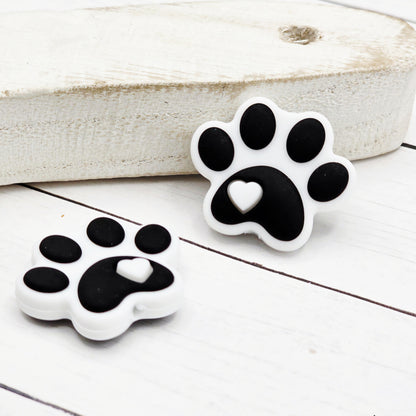 Paw Print Focal Bead