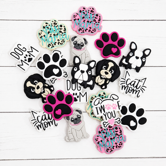 Animal Silicone Focal Bead Mix