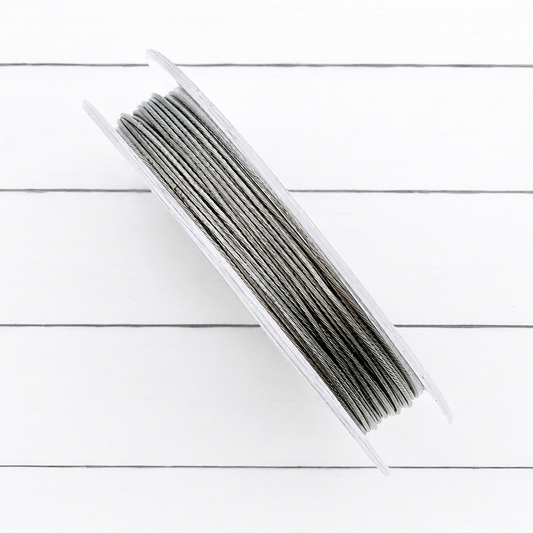 Silver Tiger Tail Wire, 10 Meters Roll, 0.45MM