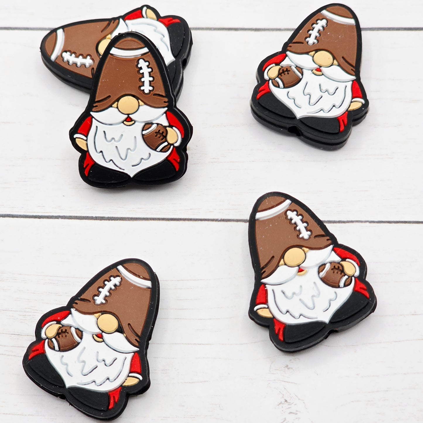 Football Gnome Focal Beads