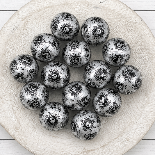 20MM Jack Silver Pearl Beads