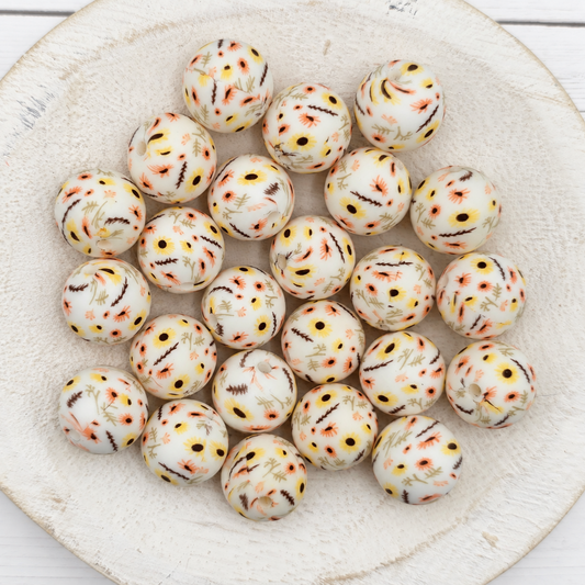 15mm Petite Flower Beads