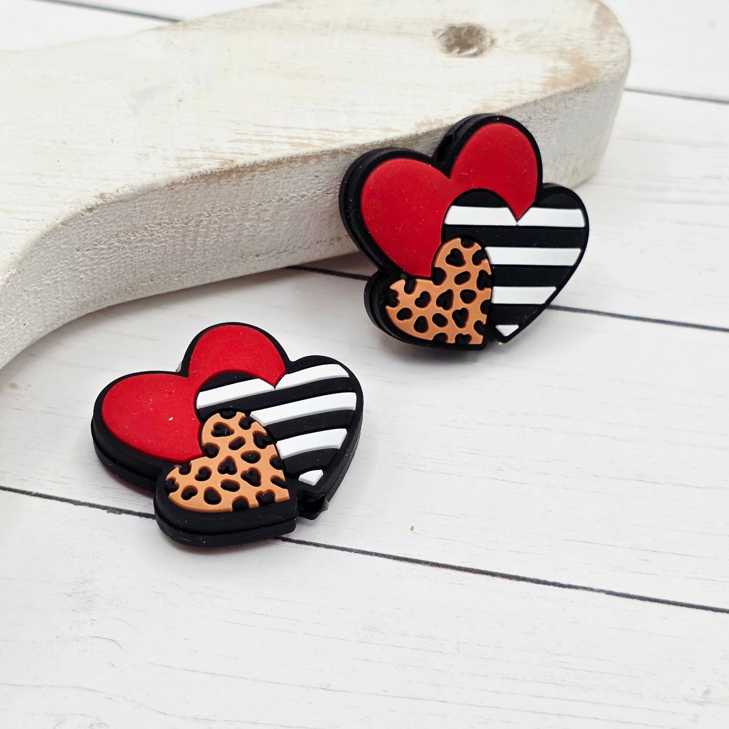 Triple Heart Beads