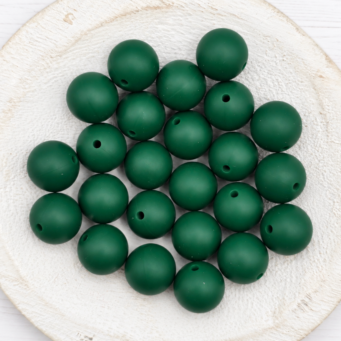 15mm Evergreen Beads