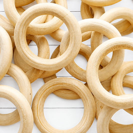 Macrame Wooden Rings 55mm