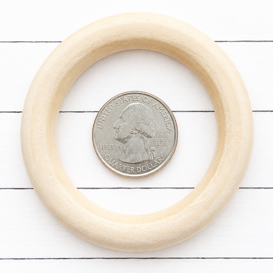 Macrame Wooden Rings 64mm