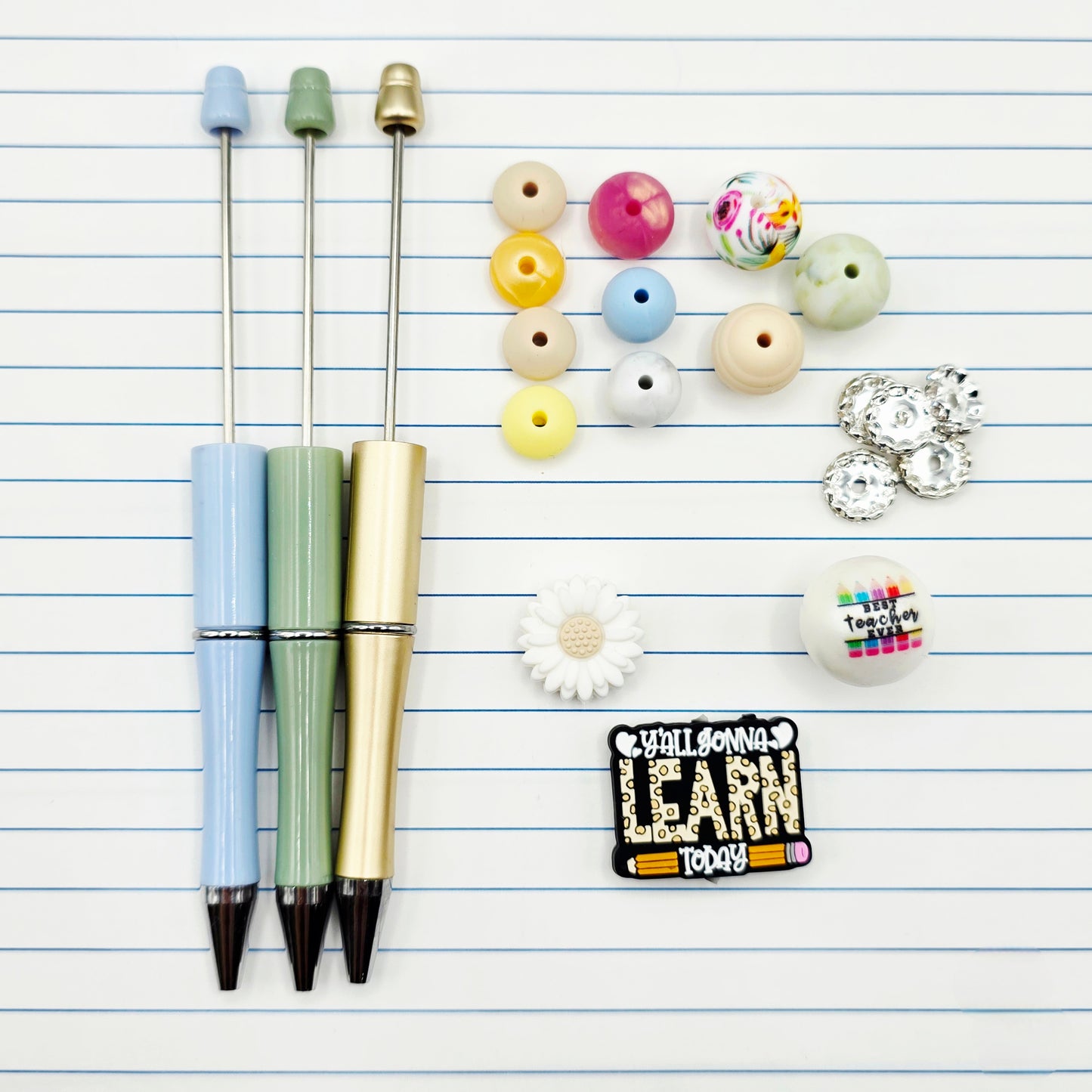 Teacher Beadable Pen DIY Kit