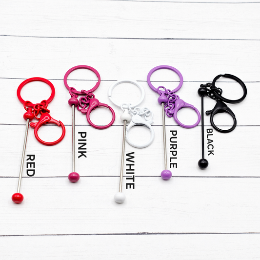 Beadable Keychains Plated
