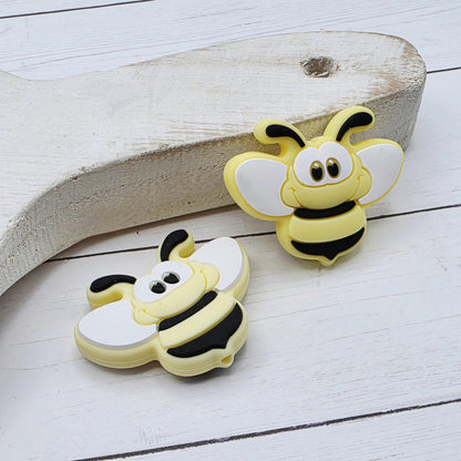 Yellow Bubble Bee Focal Beads