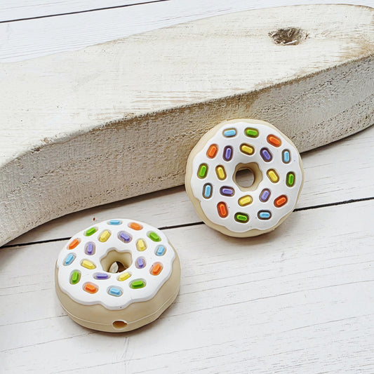 Sprinkle Donut Focal Beads