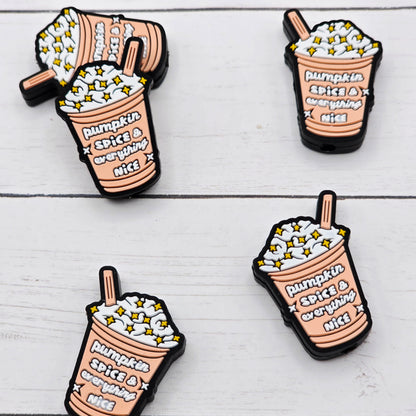Pumpkin Spice Focal Beads