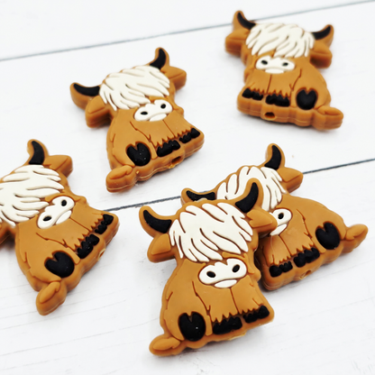 Highland Cow Focal Beads
