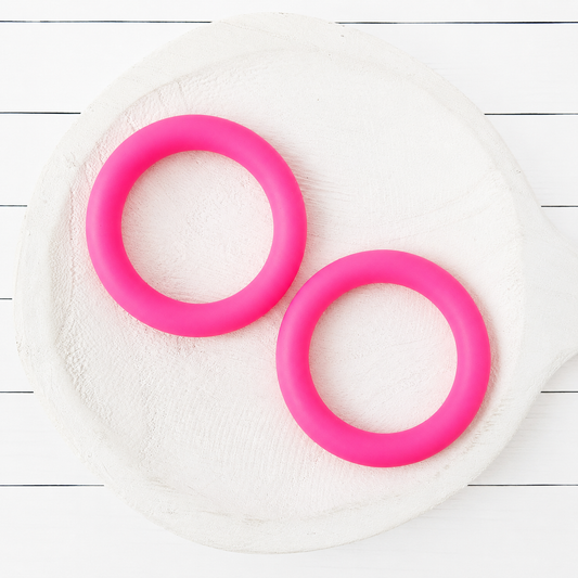 65mm Hot Pink Silicone Ring
