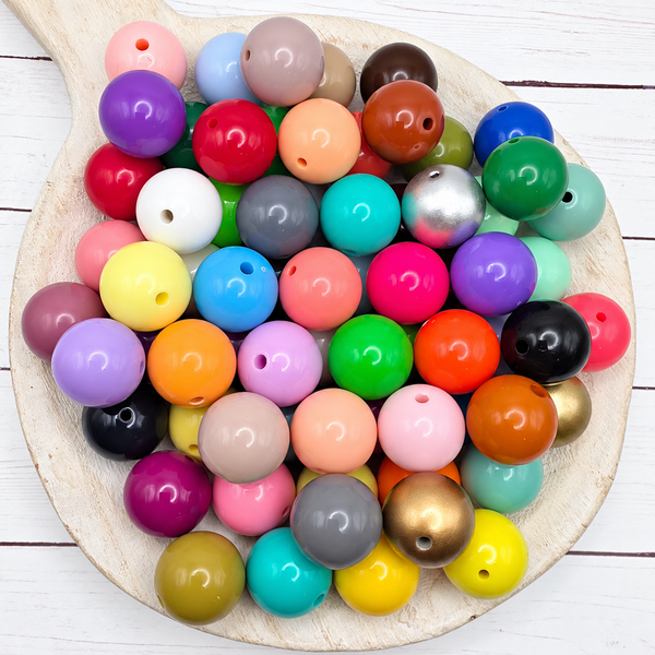 20mm Solid Color Beads – Sassy Bead Shoppe