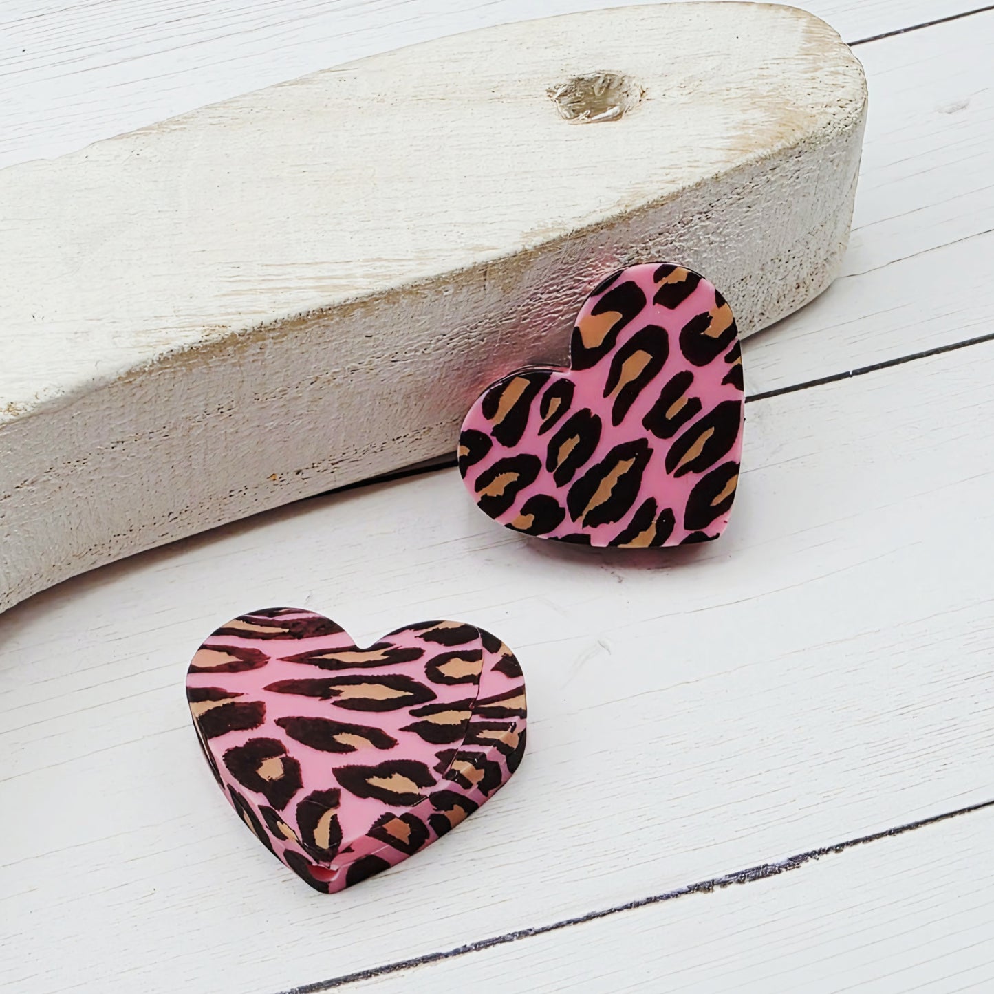 Leopard Heart Focal Bead